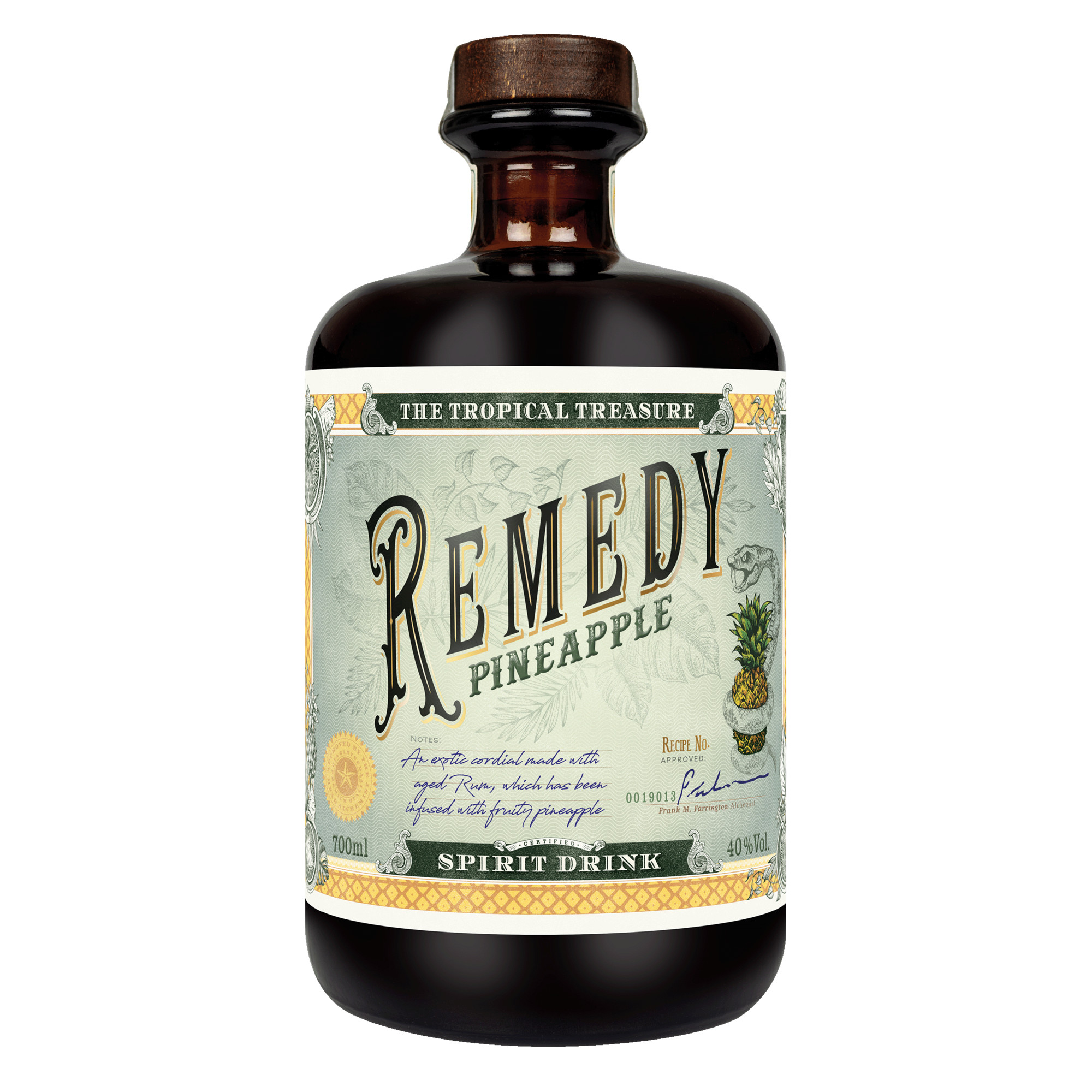Remedy Pineapple The Tropical Treasure, 0,7 L, 40% Vol., Spirituosen