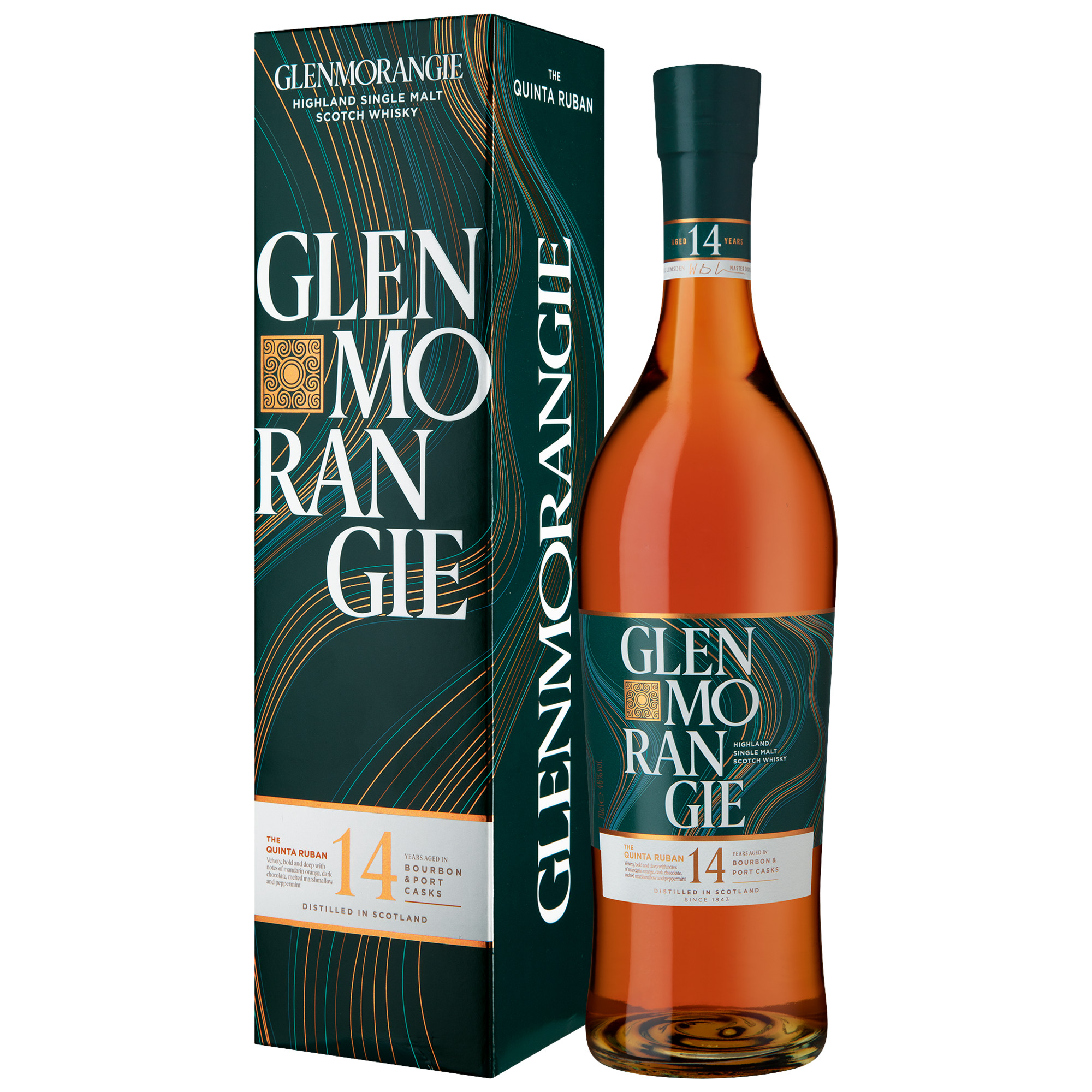 Glenmorangie 14 Years The Quinta Ruban, Port Casks Finish, Highland, 0,7 L, 46% Vol., Schottland, Spirituosen