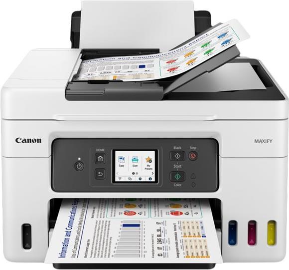 Canon MAXIFY GX4050 - Multifunktionsdrucker - Farbe - Tintenstrahl - nachfüllbar - Legal (216 x 356 mm) (Original) - A4/Legal (Medien) - bis zu 18 ipm (Drucken) - 350 Blatt - 33.6 Kbps - USB 2.0, Wi-Fi(ac), LAN (5779C006)