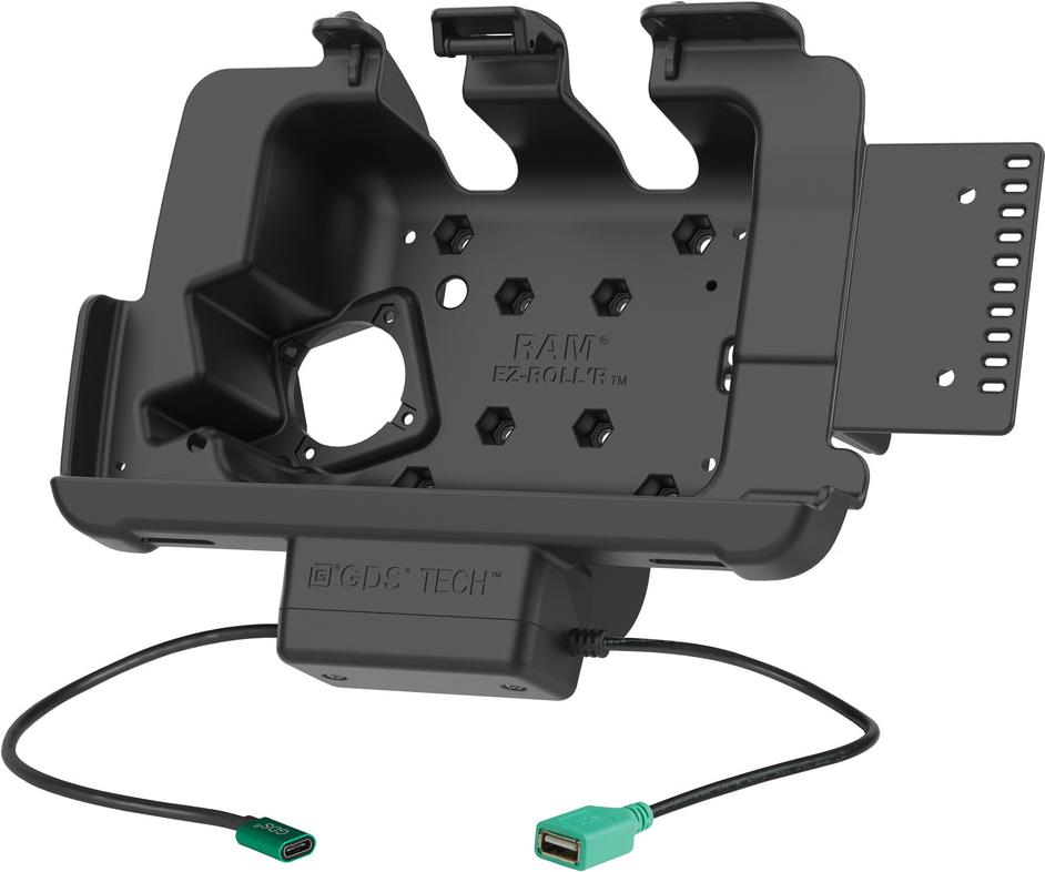 RAM Mounts GDS EZ-Roll'r Halteschale für Zebra ET40/45 (8') Diese RAM Mounts GDS EZ-Roll?r Halteschale ist für die Zebra ET4x 20,30cm (8) Serie mit IntelliSkin Next Generation Schutzhülle geeignet.Die Halteschale wird durch einen USB-C Anschluss mit Stro