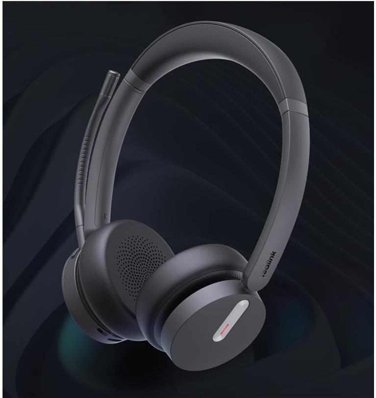 Yealink BH70 Dual UC - Headset - On-Ear - Bluetooth - kabellos - Adapter USB-C via Bluetooth - Schwarz - optimiert für UC (1208668)