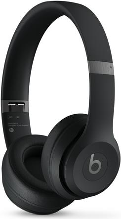 Apple Beats Solo 4 - Kopfhörer mit Mikrofon - On-Ear - Bluetooth - kabellos - 3,5 mm Stecker, USB-C - Geräuschisolierung - mattschwarz (MUW23ZM/A)