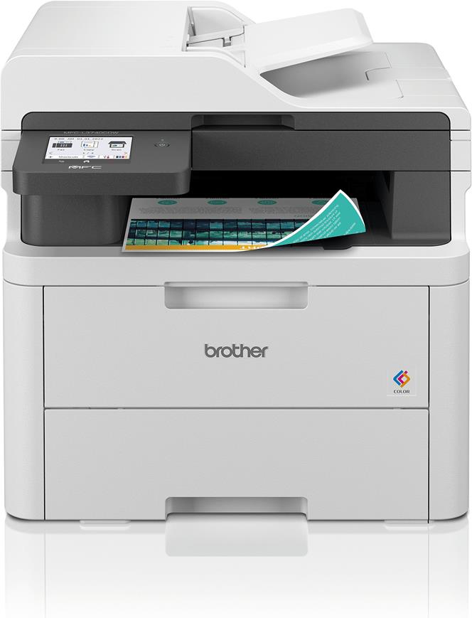Brother MFC-L3740CDWE - Multifunktionsdrucker - Farbe - LED - A4/Legal (Medien) - bis zu 18 Seiten/Min. (Drucken) - 250 Blatt - 33,6 Kbps - USB 2,0, Gigabit LAN, Wi-Fi(n) (MFCL3740CDWERE1)