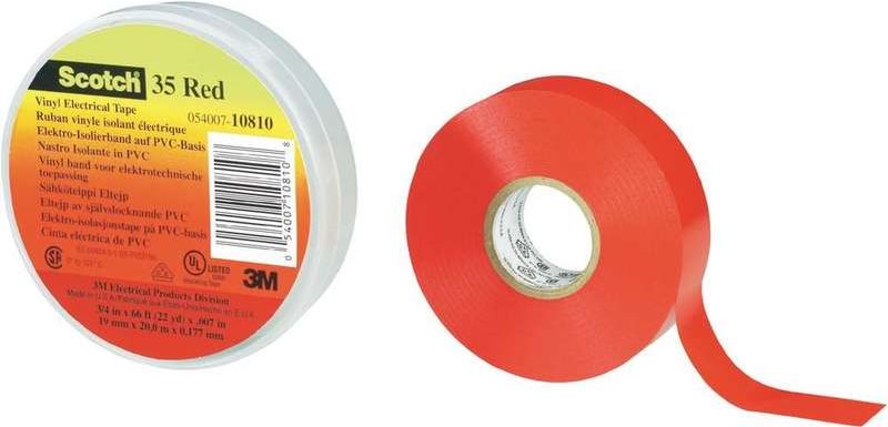 3M Deutschland PVC Elektro-Isolierband 19 mm x 20 m, gelb Scotch 35 19x20 ge Breite 19mm, Werkstoff PVC, Farbe gelb, Länge 20m, UV-beständig, Isolierend, Selbstverlöschend, Stärke 0,18mm, Witterungsbeständiges, abriebfestes PVC-Klebeband. Beständig gegen