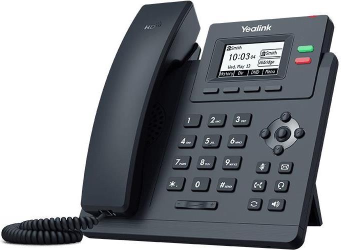 Yealink SIP-T31P - VoIP-Telefon - fünfwegig Anruffunktion - SIP, SIP v2, SRTP - 2 Leitungen - Classic Gray (1301043)