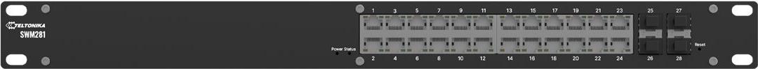 Teltonika SWM281 L2+ Managed Switch 24x ETH Ports 4x SFP - Switch - 1 Gbps (SWM281000200)