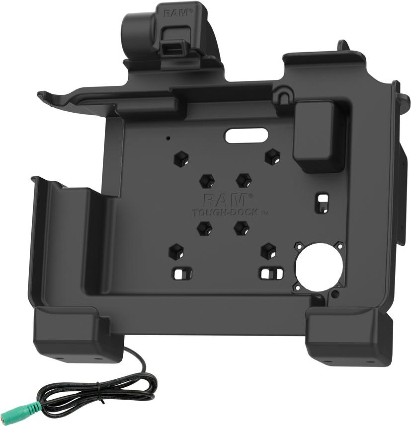 RAM Mounts Form-Fit Halteschale (Schnappverschluss) für Zebra ET60/65 Diese RAM Mounts Form-Fit (Schnappverschluss) Halteschale ist für Zebra ET60 & ET65 Tablets mit oder ohne Zebra Tastatur geeignet.Die Halteschale wird durch einen 5.5mm DC-Anschluss mit