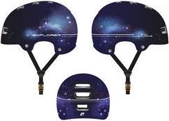 FISCHER Kinder-Fahrrad-Helm BMX Universe, Größe: S/M Innenschale aus hochfestem EPS, verstellbares Innenring - 1 Stück (50623)