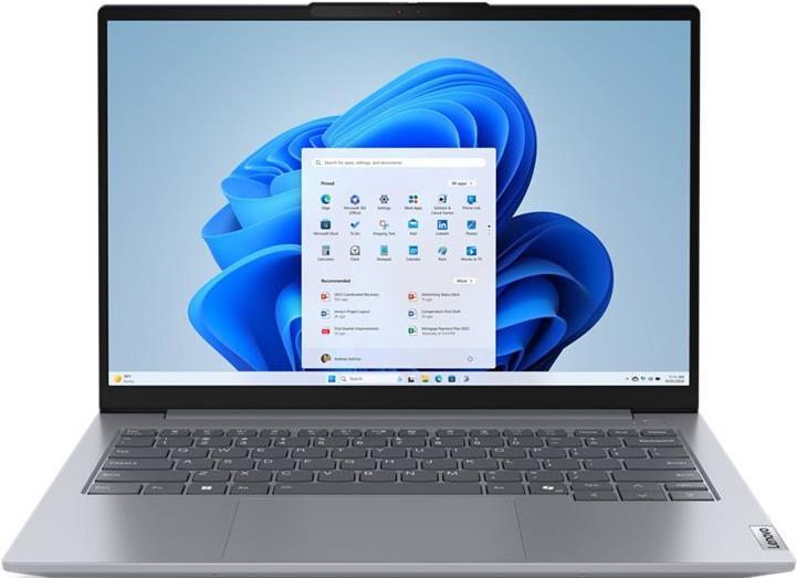 Lenovo ThinkBook 14 G7 ARP 21MV - 180°-Scharnierdesign - AMD Ryzen 5 7535HS / 3,3 GHz - Win 11 Pro - Radeon 660M - 16GB RAM - 512GB SSD NVMe - 35,6 cm (14) IPS 1920 x 1200 - Wi-Fi 6E, Bluetooth - Dual Tone Arctic Gray - kbd: Deutsch - mit 1 Jahr Lenovo Pr