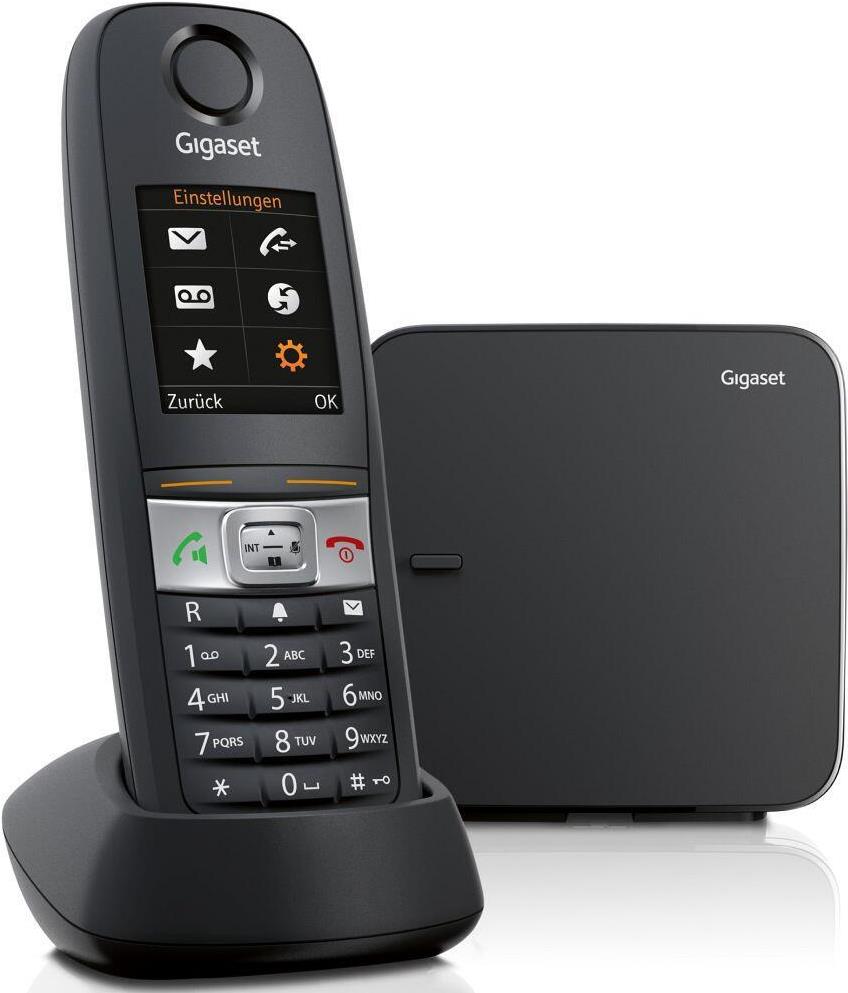 Gigaset E630 - Schnurlostelefon mit Rufnummernanzeige - DECTGAP - Schwarz