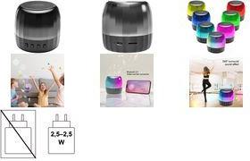 LogiLink Bluetooth Lautsprecher mit Partylicht, schwarz TWS-Bluetooth 5.2 Lautsprecher mit Freisprechfunktion, - 1 Stück (SP0064)