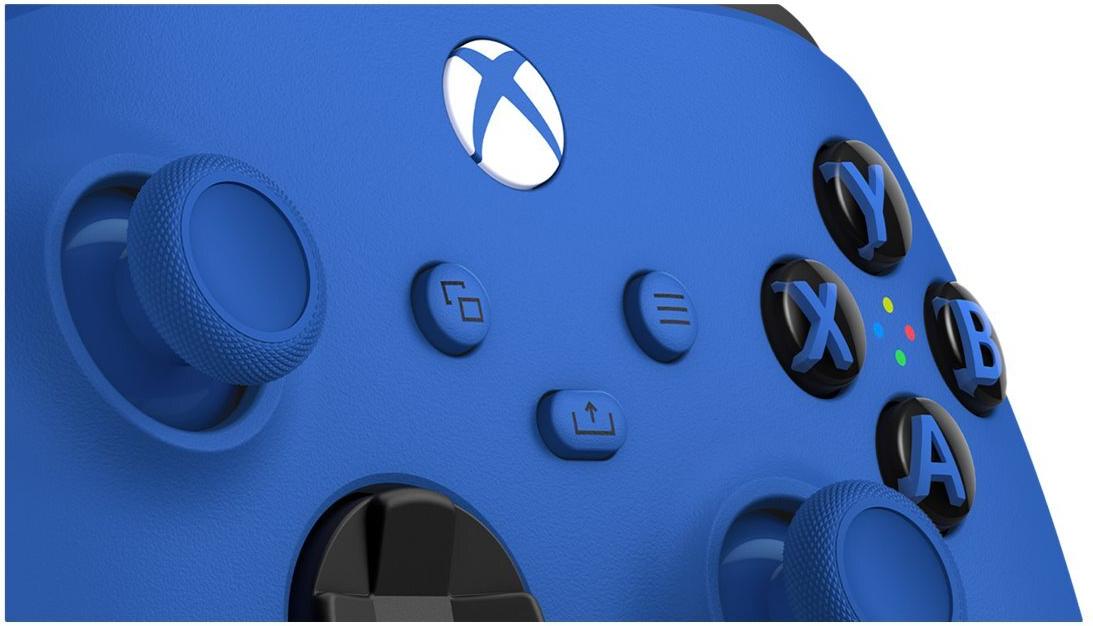 Microsoft Xbox Wireless Controller - Game Pad - kabellos - Bluetooth - Shockblau - für PC, Microsoft Xbox Series X, Microsoft Xbox Series S, Microsoft Xbox One, Android, iOS (EP2-29940)