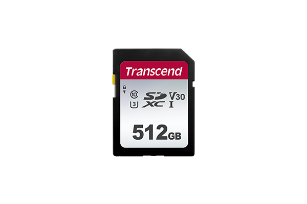 Transcend 300S - Flash-Speicherkarte - 512GB - Video Class V30 / UHS-I U3 / Class10 - SDXC UHS-I (TS512GSDC300S)