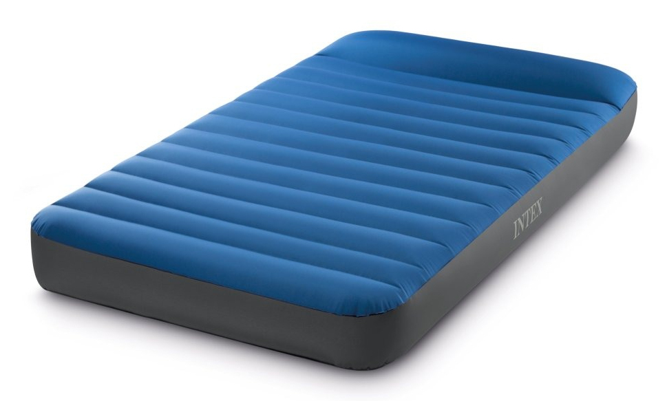 Intex TruAire Dura-Beam 64011 Twin Camping-Matratze Blau Grau bis 136 kg