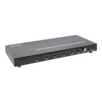 INLINE 4x1 HDMI Fast Switch with Audio - Video/Audio-Schalter - 4 x HDMI - Desktop