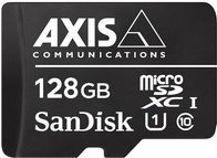 AXIS Surveillance - Flash-Speicherkarte (microSDXC-an-SD-Adapter inbegriffen) - 128GB - UHS-I U1 / Class10 - microSDXC UHS-I - Schwarz - für AXIS M3058, M5065, P1447, P1448, P3374, P3375, P3904, Q1645, Q1647, Q3515, Q6124, Q8742 (01491-001)