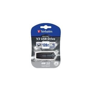 Verbatim Store n Go V3 - USB-Flash-Laufwerk - 128GB - USB 3,2 Gen 1 - Schwarz (49189)