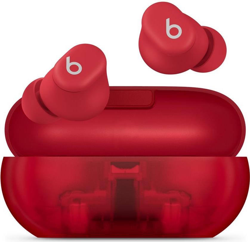 Apple Beats Solo Buds - True Wireless-Kopfhörer mit Mikrofon - im Ohr - Bluetooth - durchsichtig rot (MUW03ZM/A)