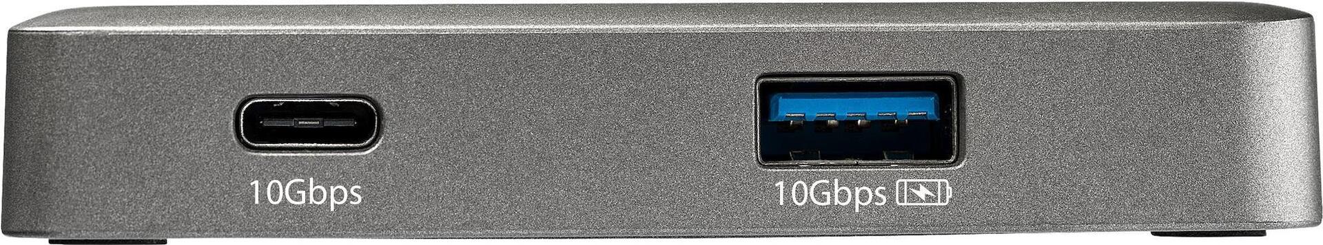StarTech.com USB-C Multiport Adapter - USB-C auf 4K 60Hz HDMI 2.0 - 100W Power Delivery Pass-through - 3-Port 10Gbit/s USB 3.1 Hub - Reiseadapter USB Typ-C Mini Docking Station - 25cm Kabel - 2x USB-C - 1x USB-A 3.1 (DKT31CHPD3)