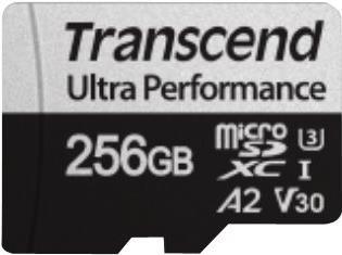 Transcend 340S - Flash-Speicherkarte - 256GB - A2 / Video Class V30 / UHS-I U3 / Class10 - microSDXC (TS256GUSD340S)