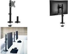 LogiLink - Tischhalterung für LCD-Display / Curved LCD-Display (full-motion) - Kunststoff, Stahl - Schwarz - Bildschirmgröße: 43.2-81.3 cm (17-32)
