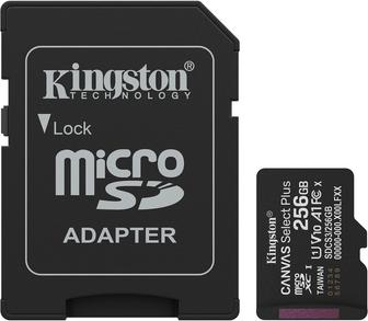 Kingston Canvas Select Plus - Flash-Speicherkarte - 256 GB - microSDXC UHS-I (SDCS3/256GB)