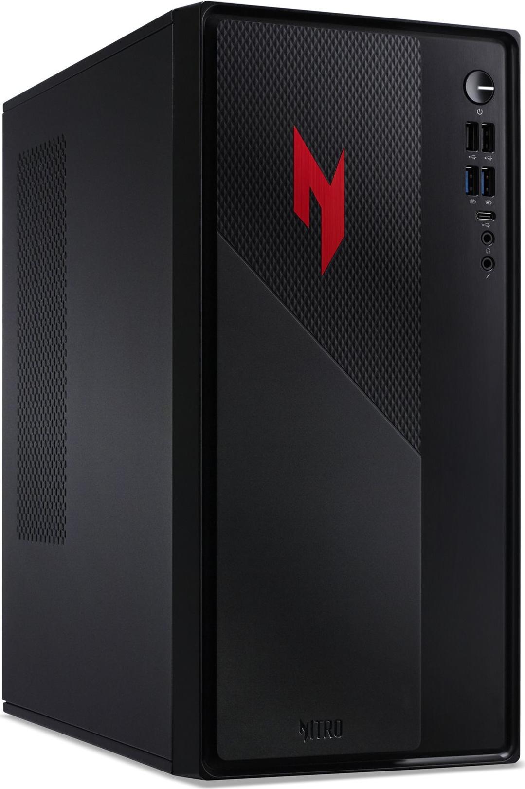 Acer Nitro 20 N20-100 - Tower - Core i5 13420H / 2.1 GHz - RAM 16 GB - SSD 512 GB - GeForce RTX 5060 - Wi-Fi 6E, Bluetooth, 1GbE - WLAN: 802.11a/b/g/n/ac/ax (Wi-Fi 6E), Bluetooth - Win 11 Home - Monitor: keiner (DG.BQBEG.006)