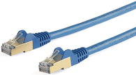 StarTech.com 6ASPAT10MBL Patchkabel CAT6a (10 m, blau, RJ45-Snagless-Steckverbinder, CAT6a-STP-Kabel, Kupferdraht, Netzwerkkabel) - Patch-Kabel - RJ-45 (M) bis RJ-45 (M) - 10 m - STP - CAT 6a - geformt, ohne Haken - Blau