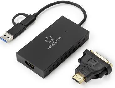 Renkforce RF-VDA-300 Externe Grafikkarte Anzahl unterstützter Monitore: 6 (RF-4715072)