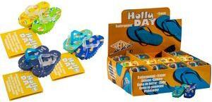 WEDO Kunststoff-Radierer Flip Flop HOLLYDAY, 36er Display Radierer in Flip Flop / Badelatschen-Design, PVC-frei, - 36 Stück (599 8199)