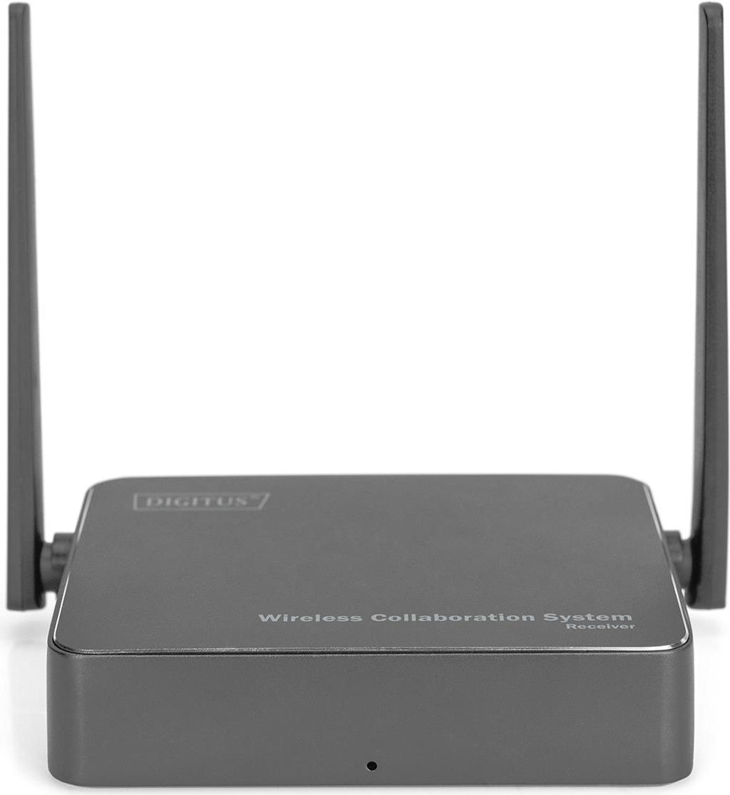 DIGITUS Wireless Collaboration System - 2 Transmitters + 1 Receiver - Wireless Video-/Audio-Erweiterung - 802.11a, 802.11b/g/n, 802.11ac - bis zu 50 m