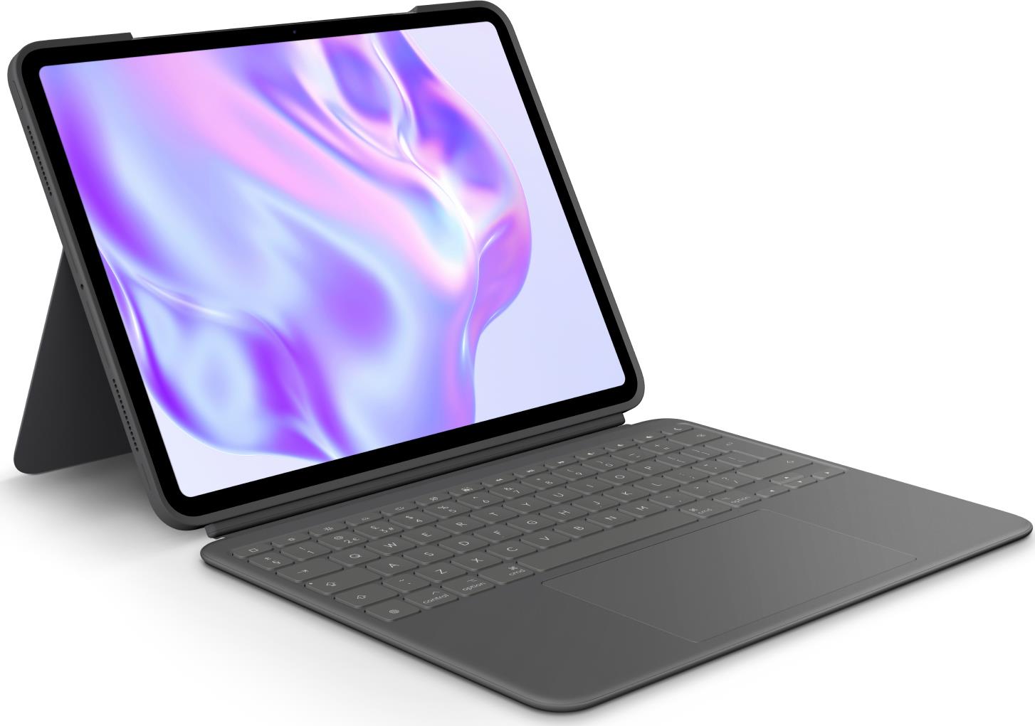 Logitech Combo Touch - Tastatur und Foliohülle - mit Trackpad - hinterleuchtet - Apple Smart connector - QWERTY - GB - Graphite - für Apple 13-inch iPad Pro M4 Wi-Fi, M4 Wi-Fi + Cellular (920-012669)