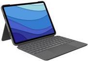 Logitech Combo Touch - Tastatur und Foliohülle - mit Trackpad - hintergrundbeleuchtet - Apple Smart connector - QWERTY - Pan-Nordic - Oxford Gray - für Apple 27,90cm (11) iPad Pro (1. Generation, 2. Generation, 3. Generation)