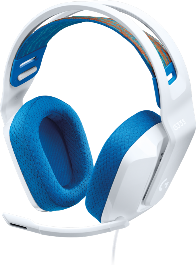 Logitech G G335 Wired Gaming Headset - Headset - ohrumschließend - kabelgebunden - 3,5 mm Stecker - weiß - Discord Certified (981-001018)