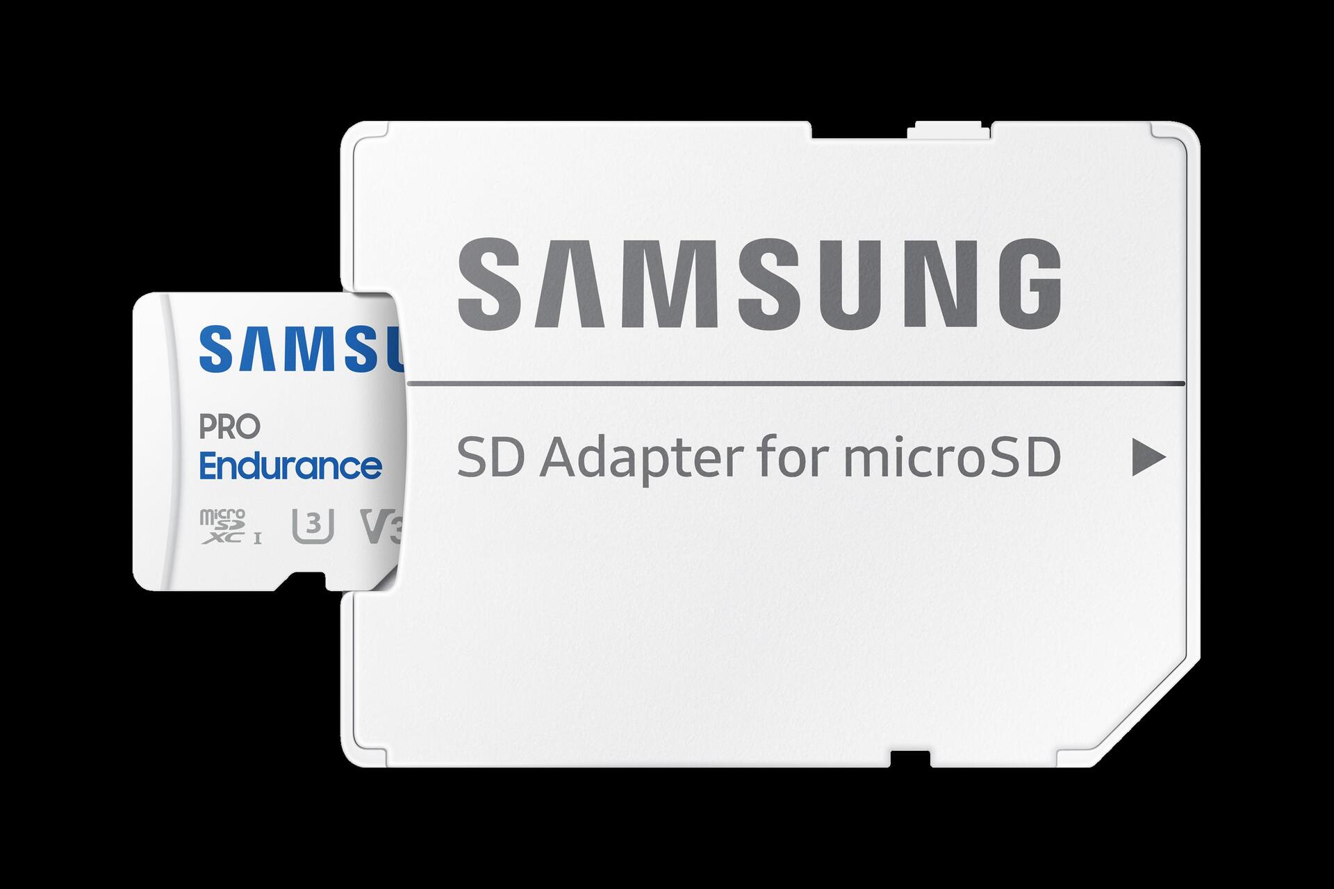 Samsung PRO Endurance MB-MJ128KA - Flash-Speicherkarte (microSDXC-an-SD-Adapter inbegriffen) - 128GB - Video Class V30 / UHS-I U3 / Class10 - microSDXC UHS-I - weiß (MB-MJ128KA/EU)