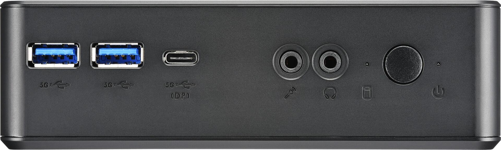 Shuttle XPC nano NC4010BA - Barebone - Mini-PC - 1 x Celeron 7305 / 1,1 GHz - RAM 4GB - UHD Graphics 620 - 1GbE - Win 11 Pro - Schwarz (NC4010BA)