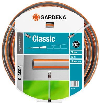 GARDENA Classic 19 mm (3/4 18025-20 19 mm 50 m 3/4 1 St. Grau, Blau Gartenschlauch (18025-20)
