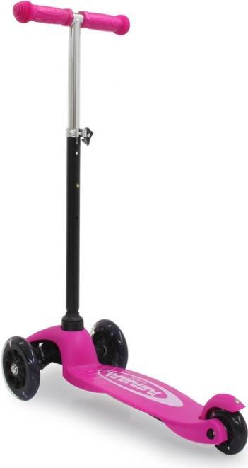Jamara KickLight Scooter pink - Kinder - Dreiradroller - Schwarz - Pink - Weiblich - Asphalt - 50 kg (460497)