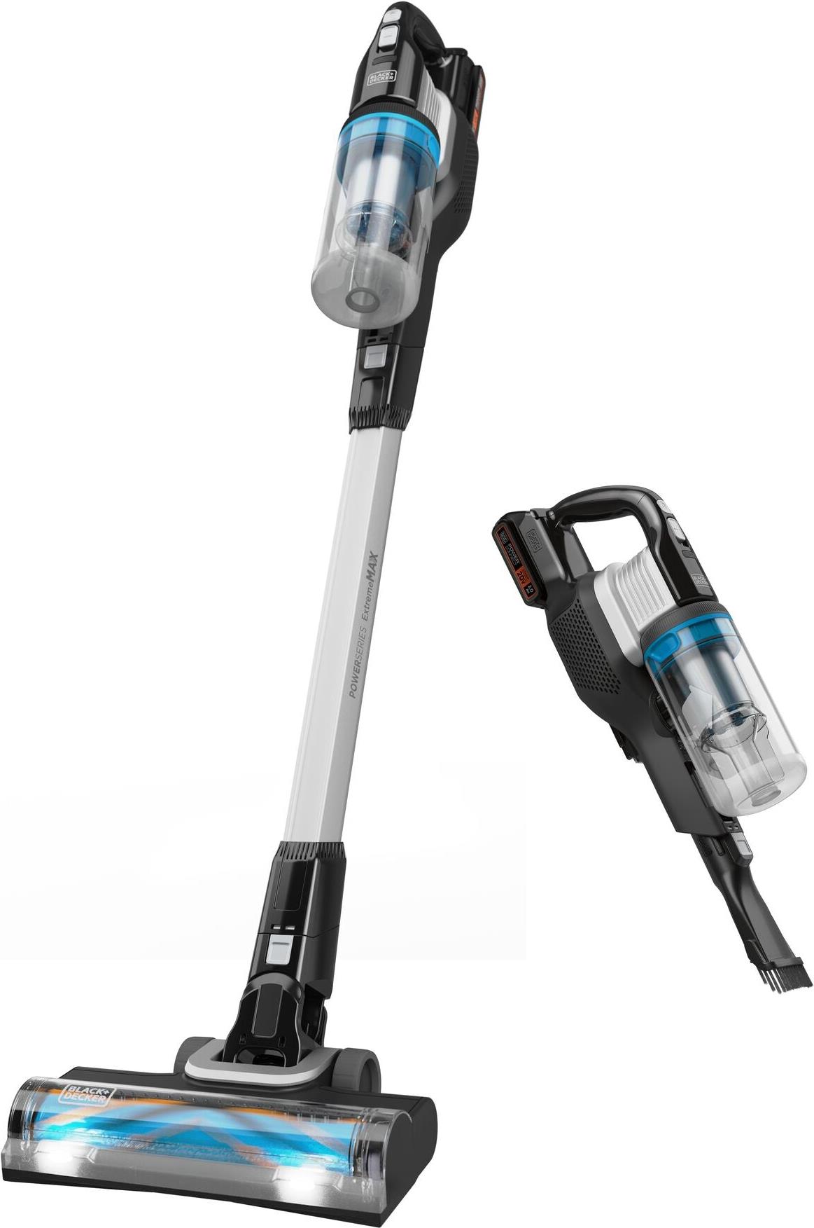 Black & Decker BHFEB520D1 - Trocken - Zyklonal - Glatter Boden - Teppich - Harter Boden - Soft floor - Polsterung - Beutellos - Schwarz - Transparent - Weiß - Rechteckig (BHFEB 520 D1-QW)