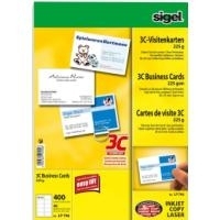 Sigel Business Card 3C LP796 - Visitenkarten - hochweiß - 85 x 55 mm - 225 g/m2 - 400 Karte(n) (40 Bogen x 400) (LP796)