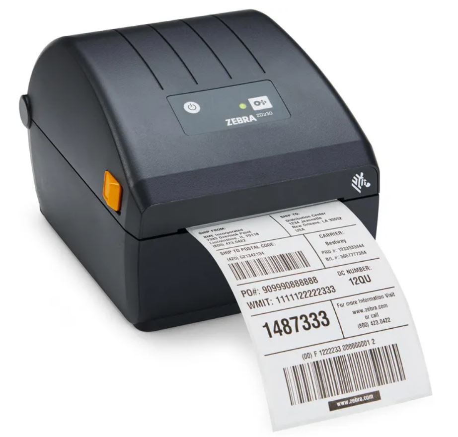 Zebra ZD200 Series ZD230 - Etikettendrucker - Thermotransfer - Rolle (11,2 cm) - 203 dpi - bis zu 152 mm/Sek. - USB 2.0, LAN - Schäler (ZD23042-32EC00EZ)
