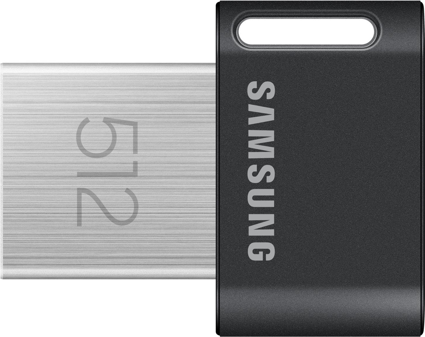 Samsung FIT Plus MUF-512AB - USB-Flash-Laufwerk - 512GB - USB 3,2 Gen 1 - Schwarz (MUF-512AB/APC)