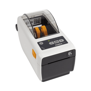 Zebra ZD411-HC, 12 Punkte/mm (300dpi), RTC, USB, USB-Host, BT (BLE), Ethernet, EPLII, ZPLII, Kit (USB), weiß Etikettendrucker, Healthcare, Thermodirekt, 12 Punkte/mm (300dpi), Medienbreite (max): 58mm, Druckbreite (max.): 54mm, Rollendurchmesser (max.): 1