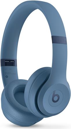 Apple Beats Solo 4 - Kopfhörer mit Mikrofon - On-Ear - Bluetooth - kabellos - 3,5 mm Stecker, USB-C - Geräuschisolierung - Slate Blue (MUW43ZM/A)