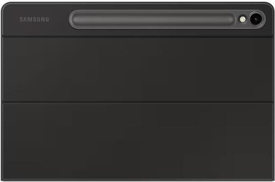 Samsung EF-DX720 - Tastatur und Foliohülle (Buch-Cover) - schlank, KI-Taste - kabellos - POGO pin, Bluetooth - QWERTZ - Schwarz Tastatur, Schwarz Gehäuse - für Galaxy Tab S9, Tab S9 FE (EF-DX720BBGGDE)