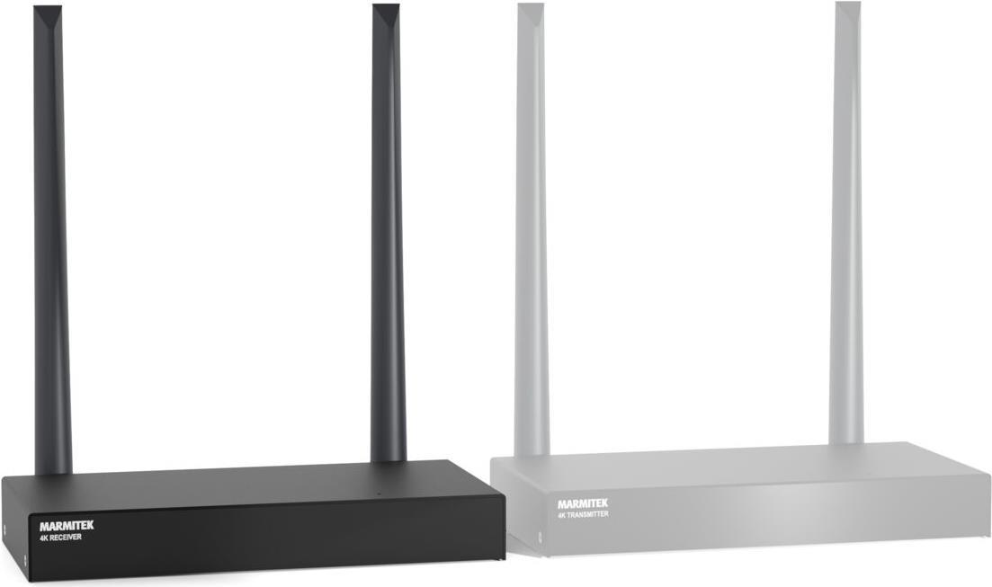 Marmitek TVAW4K RX - 3840 x 2160 Pixel - AV-Receiver - 50 m - Kabellos - Schwarz (25008440)