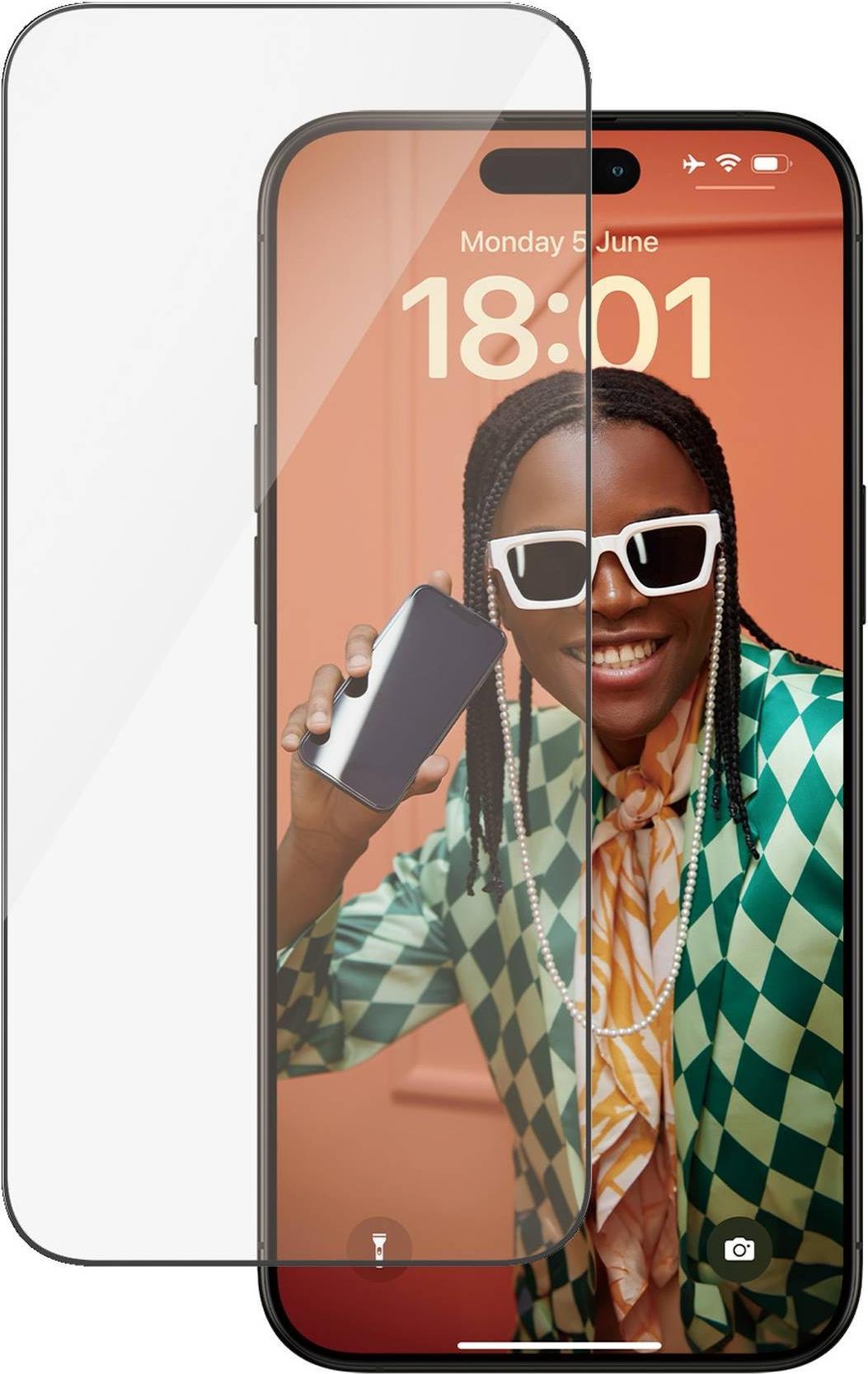 PanzerGlass  Displayschutz iPhone 15 Pro Max - Ultra-Wide Fit m. EasyAligner - Apple - Apple - iPhone 15 Pro Max - Trockene Anwendung - Schockresistent - Transparent - 1 Stück(e) (2812)