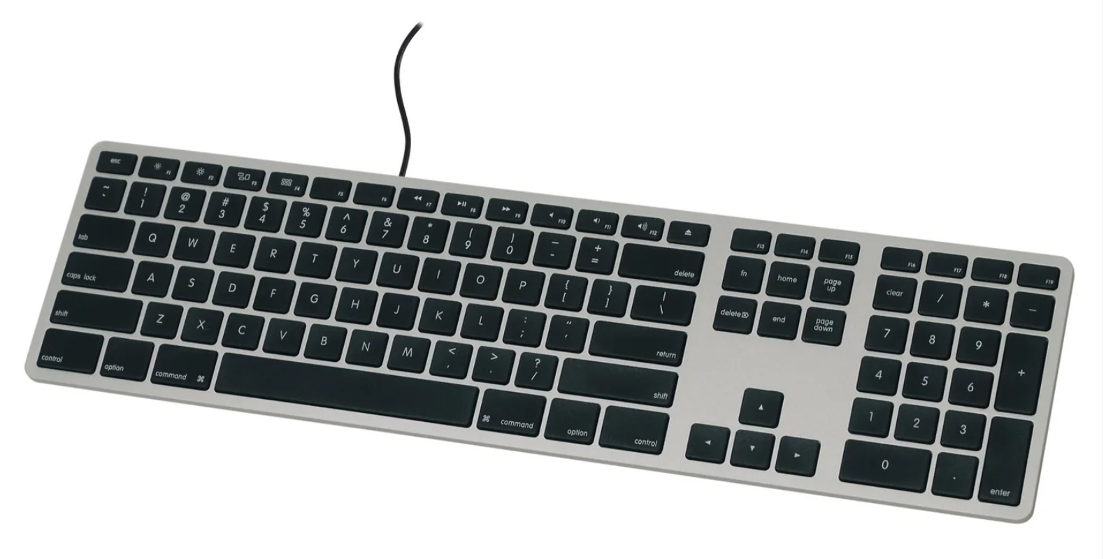 Matias Matias Wired USB-C® Keyboard for Mac - Space Gray - U.S. Version USB Tastatur US-Englisch, QWERTY, Mac Space Grau (FK316CB)