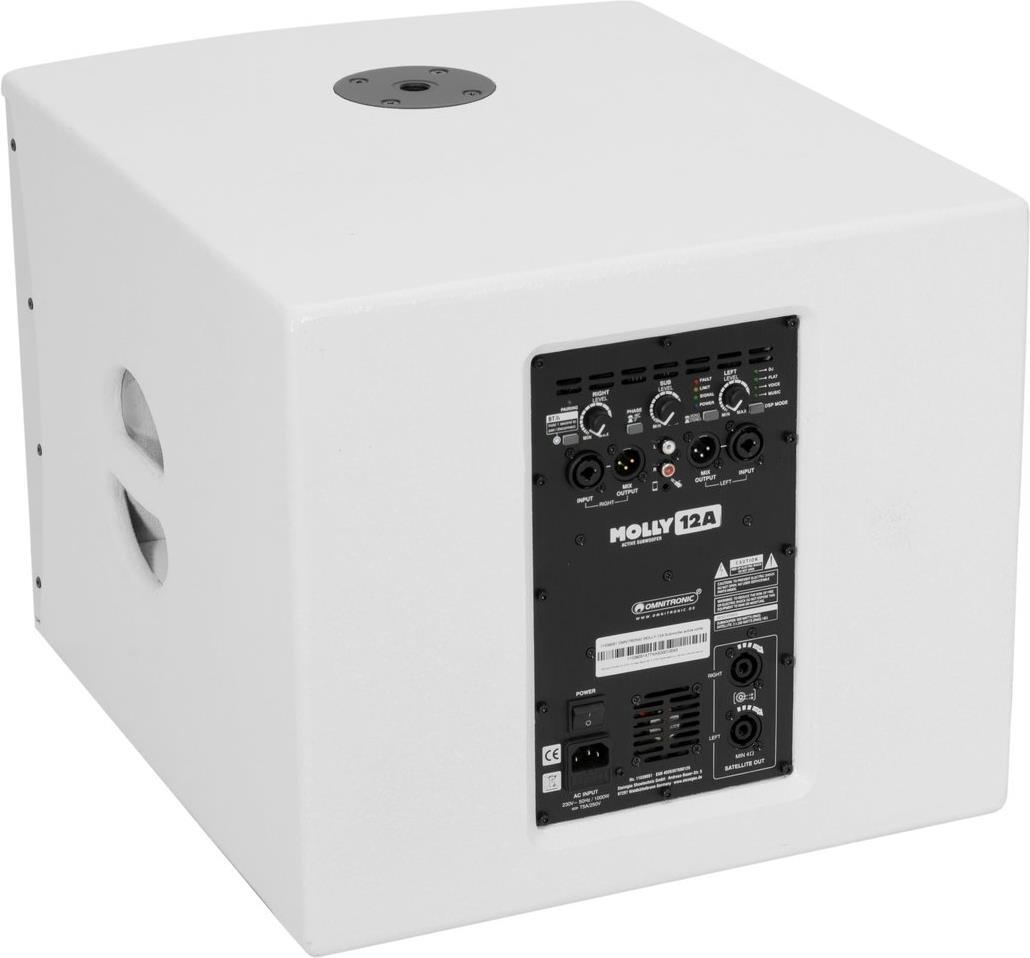 Omnitronic 11039051 Subwoofer Weiß Aktiver Subwoofer 500 W (11039051)