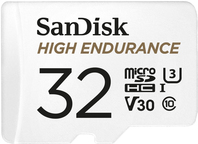 SanDisk High Endurance - Flash-Speicherkarte (microSDHC/SD-Adapter inbegriffen) - 32GB - Video Class V30 / UHS-I U3 / Class10 - microSDHC UHS-I (SDSQQNR-032G-GN6IA)